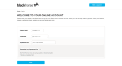 Desktop Screenshot of customerportal.blackhorse.co.uk