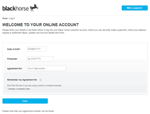 Tablet Screenshot of customerportal.blackhorse.co.uk